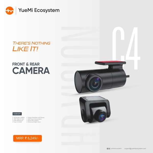 Yuemi C4-DVR Kit 1080P (2 Way - Front & Rear) AHD - Image 3